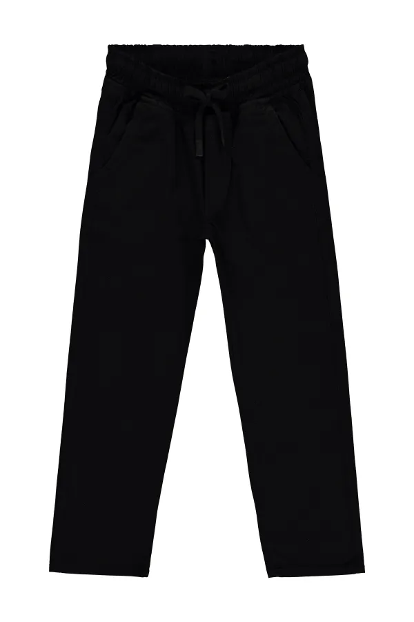 Pantalon garçon, 10-13 ans, noir - Lot