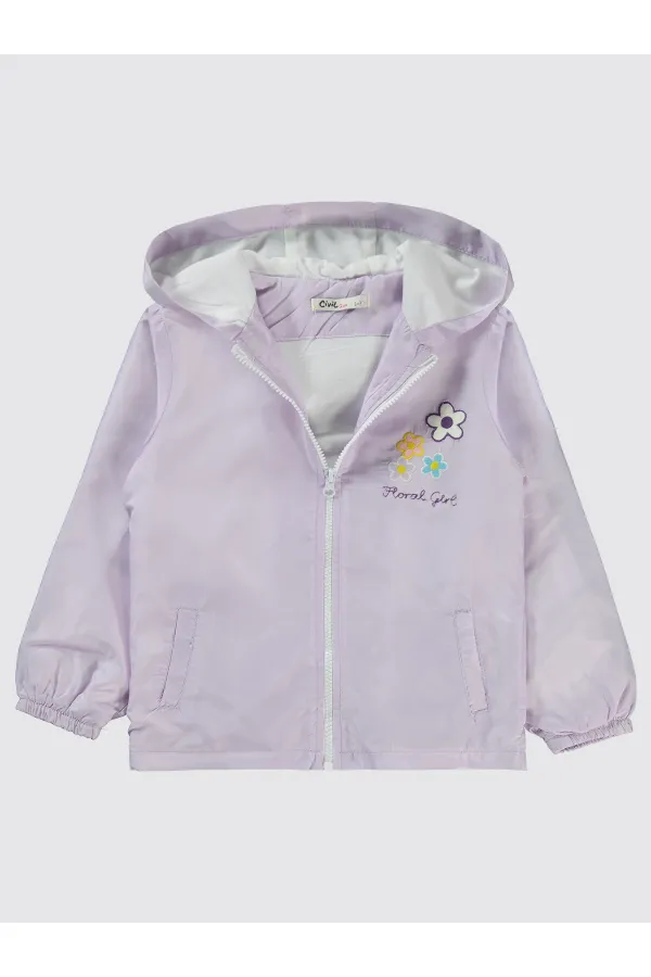 Kız Çocuk Yağmurluk 6-9 Yaş Nazik Lavanta - Paket