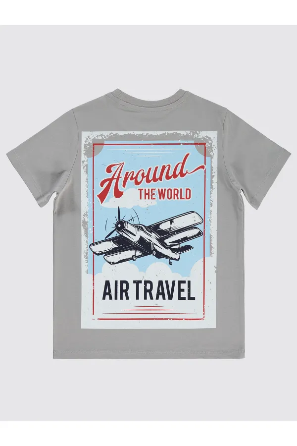 Boys T-Shirt 10-13 Years Gray - Pack