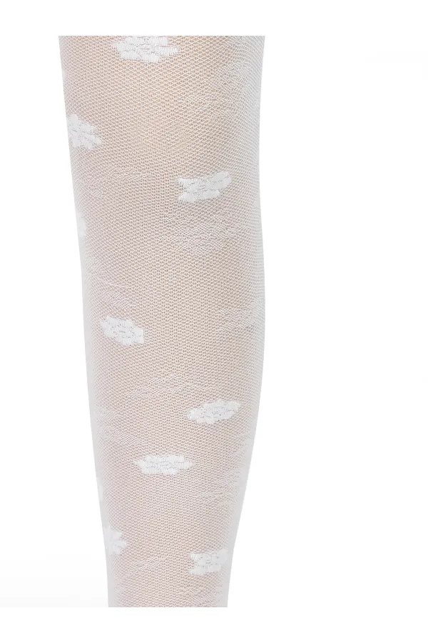 Kız Çocuk Külotlu Çorap 2-9 Yaş Beyaz - Paket