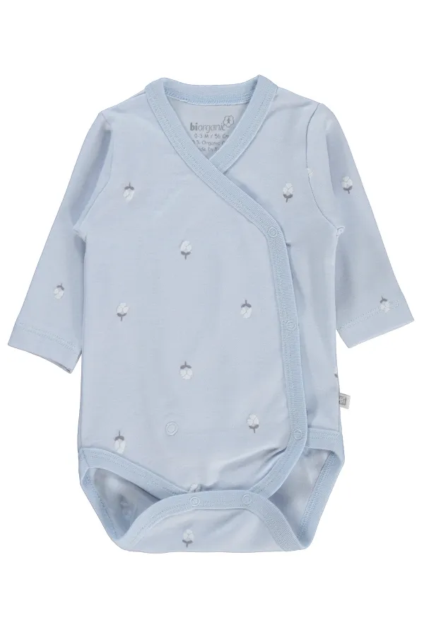 Body bébé à boutons-pression 0-24 mois bleu - Emballage Body bébé à boutons-pression 0-24 mois bleu - Emballage