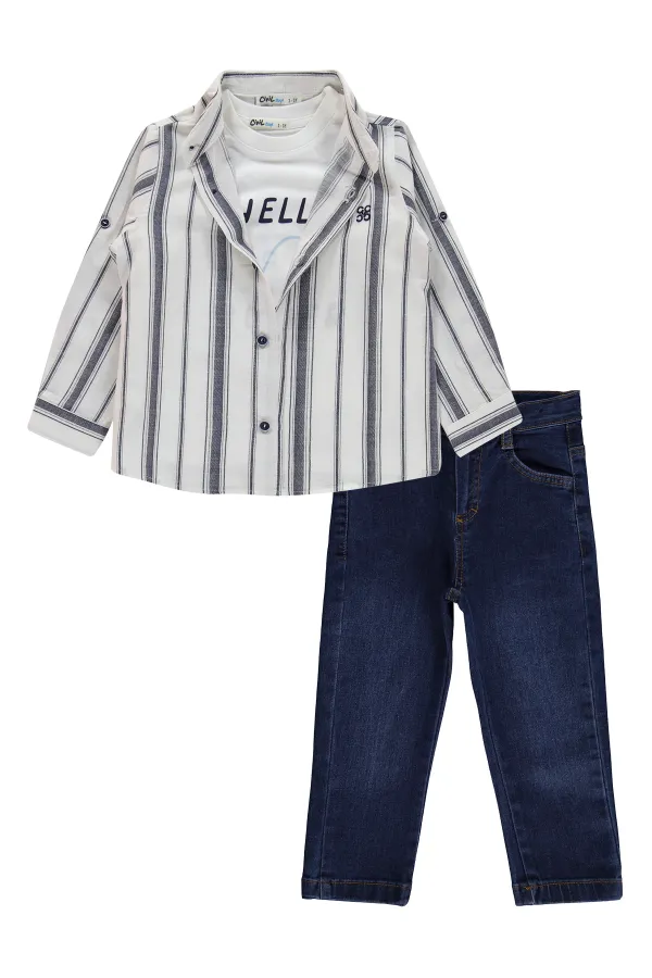 Ensemble d'équipe pour garçons de 2 à 5 ans, bleu marine - Pack