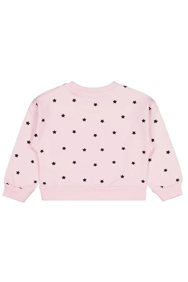Sweat-shirt pour filles de 2 à 5 ans, couleur poudre - Emballage