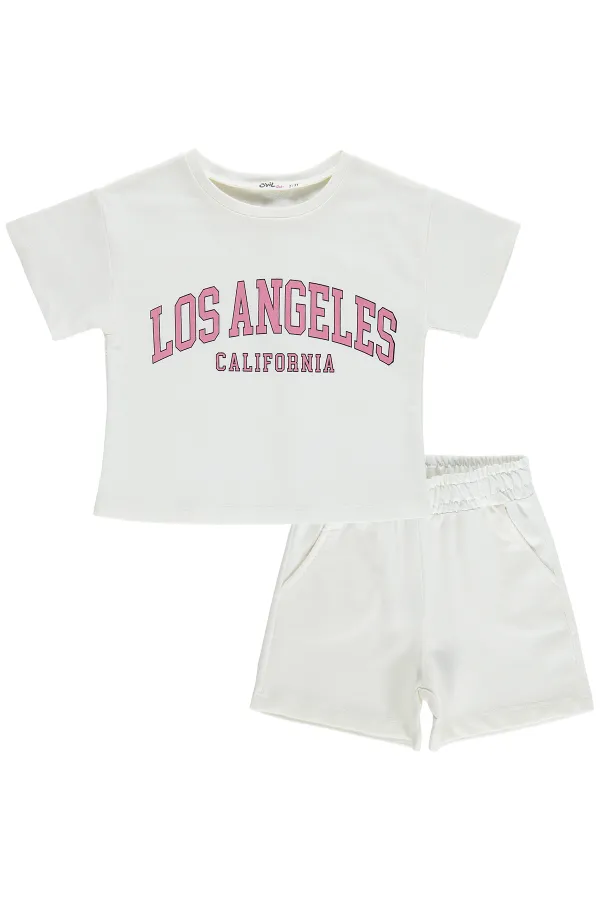 Girls' Team Set 2-5 Years Old, Off-White - Package