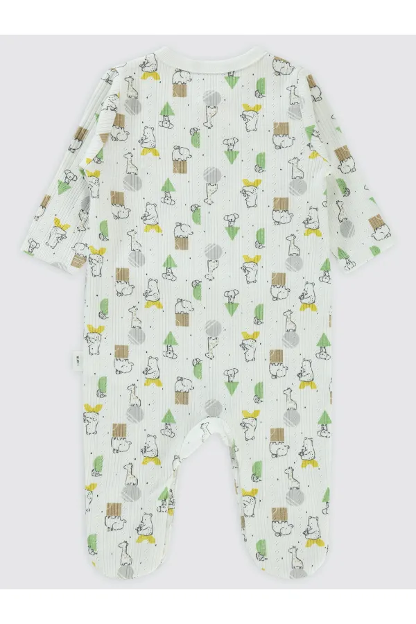 Grenouillères bébé 0-24 mois écru - Paquet