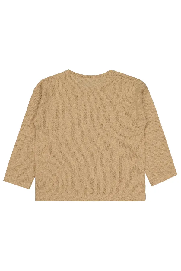 Sweat-shirt garçon beige 6-9 ans - Emballage