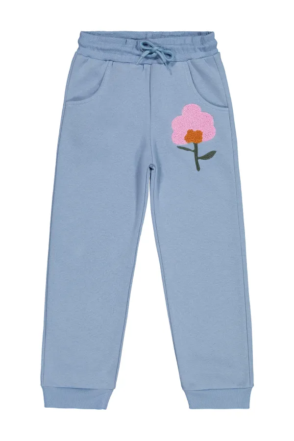 Bas de survêtement bleu pour filles (6-9 ans) - Lot