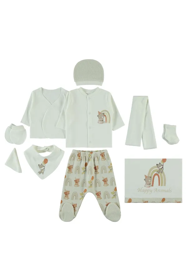 Baby Bodysuit Sets 0-24 Months Beige - Package