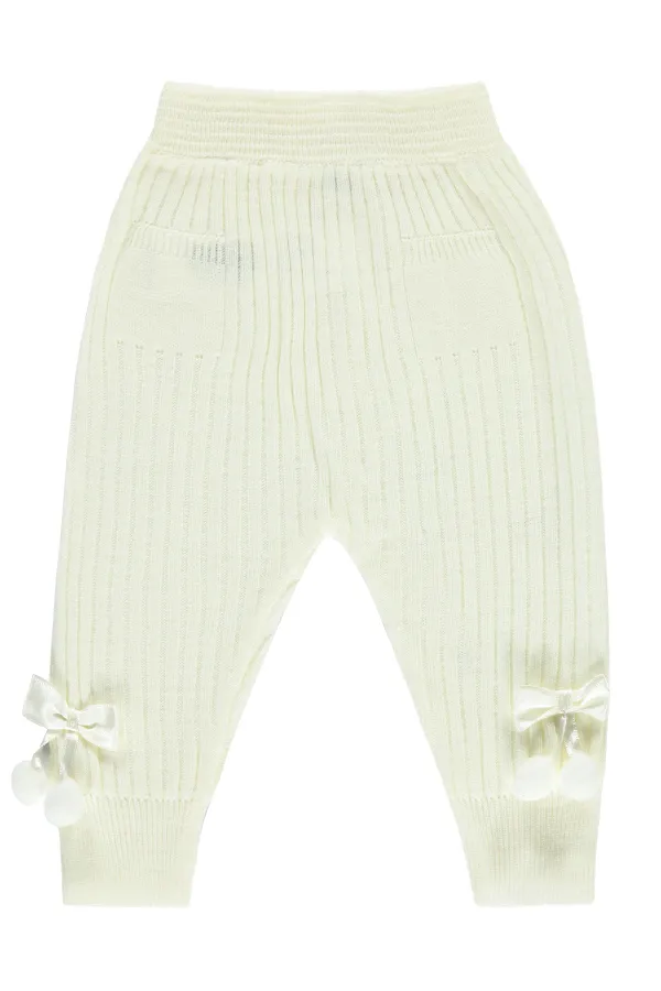 Bas de survêtement bébé 0-24 mois écru - Lot