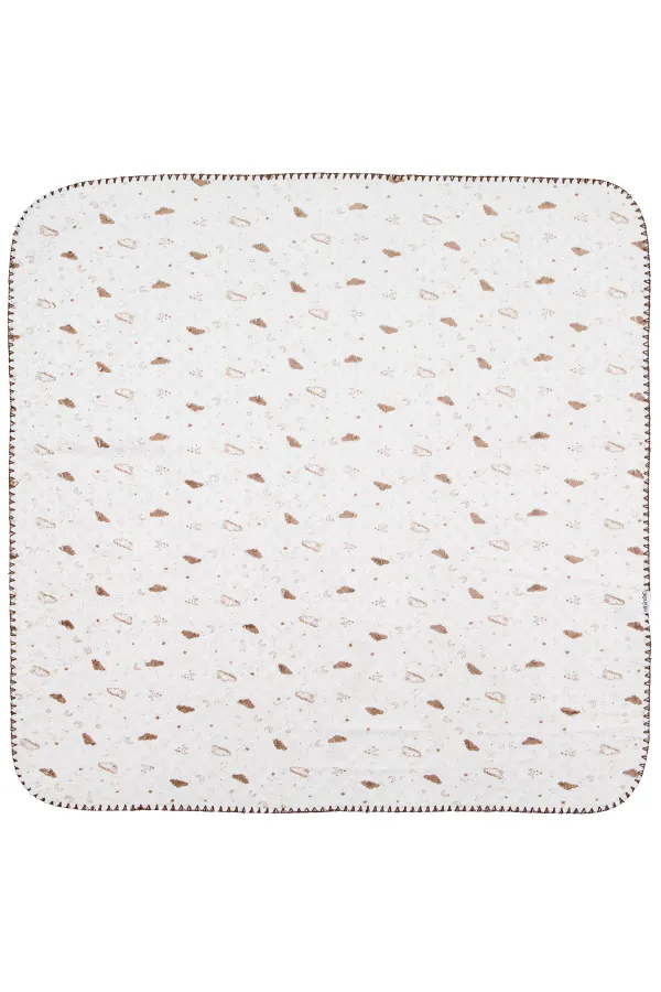 Couverture et lange pour bébé 0-24 mois écru - Emballage