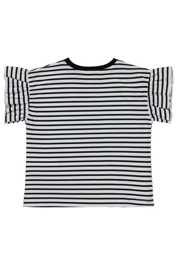 Girls' T-shirt, Ages 6-9, Black - Pack