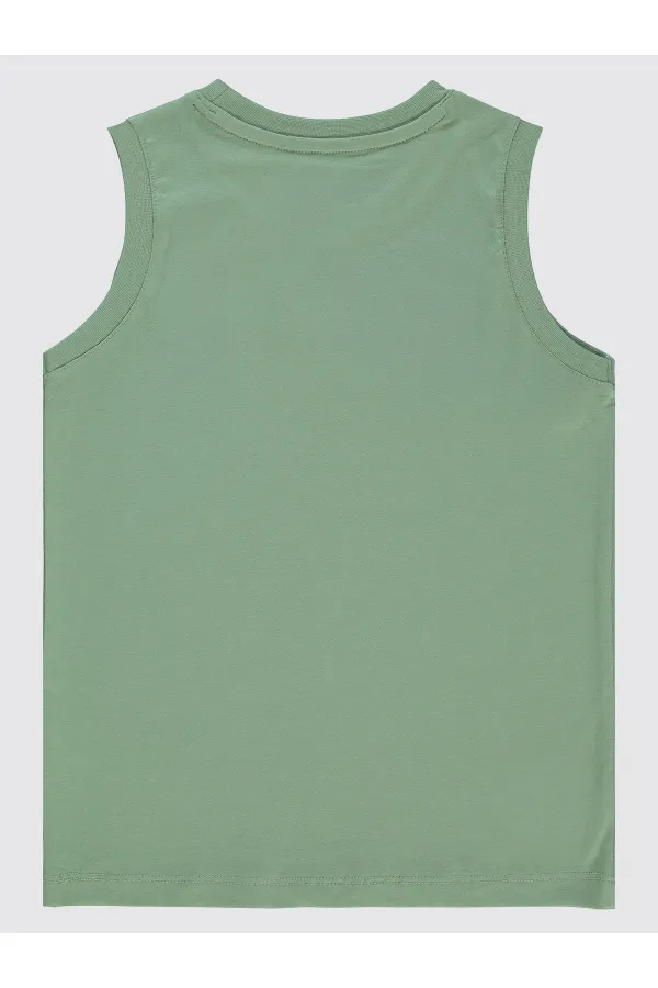 T-shirt garçon 6-9 ans kaki doux - Emballage