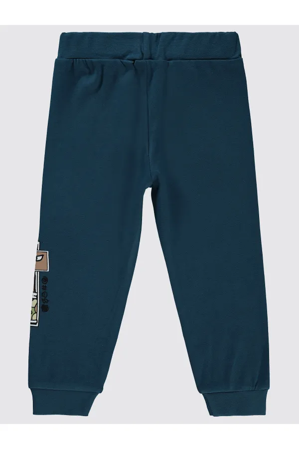 Erkek Çocuk Eşofman Altı 2-5 Yaş Petrol - Paket