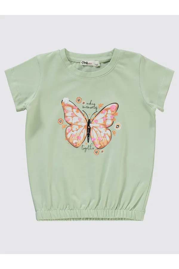 Kız Çocuk Takım 2-5 Yaş Çağla Yeşili - Paket