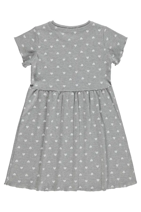 Kız Çocuk Jile ve Elbise 6-9 Yaş Karmelanj - Paket