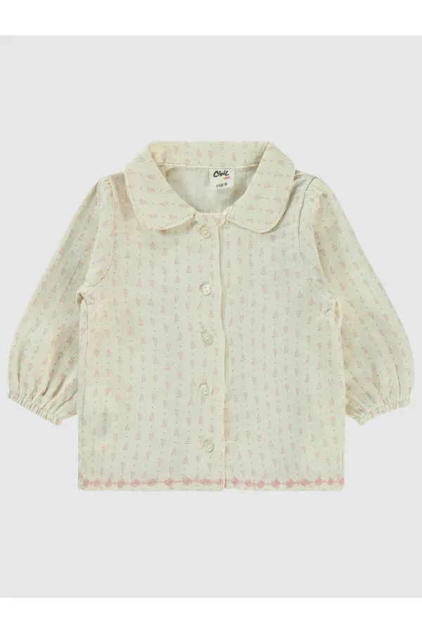 Bebek Gömlek 0-24 Ay Ekru - Paket