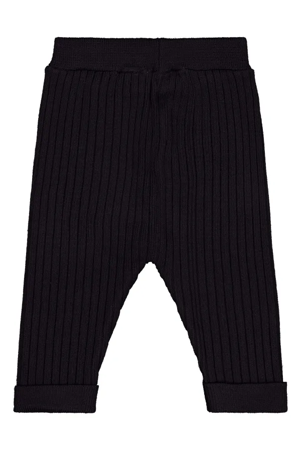 Baby Tracksuit Bottoms 0-24 Months Black - Pack