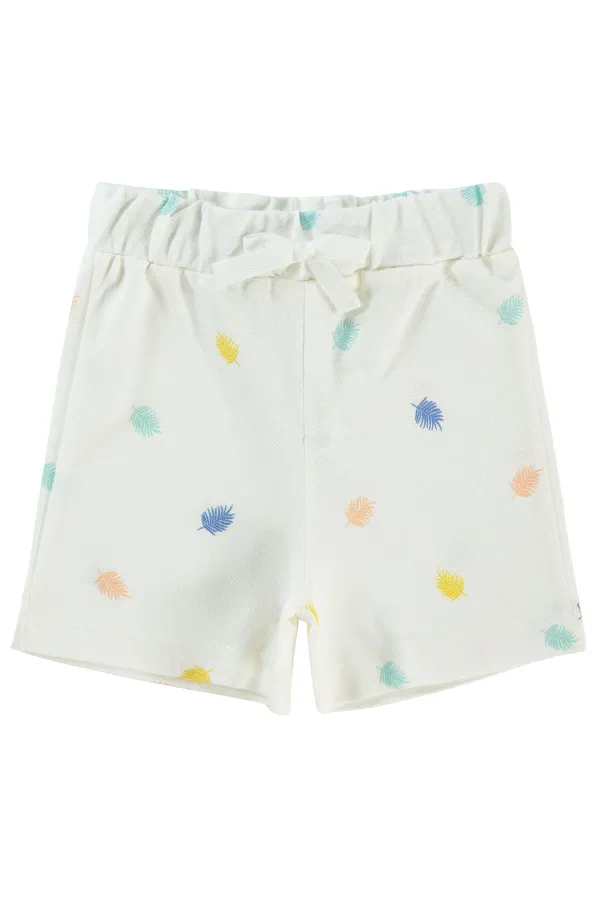 Baby Shorts 0-24 Months Ecru - Package