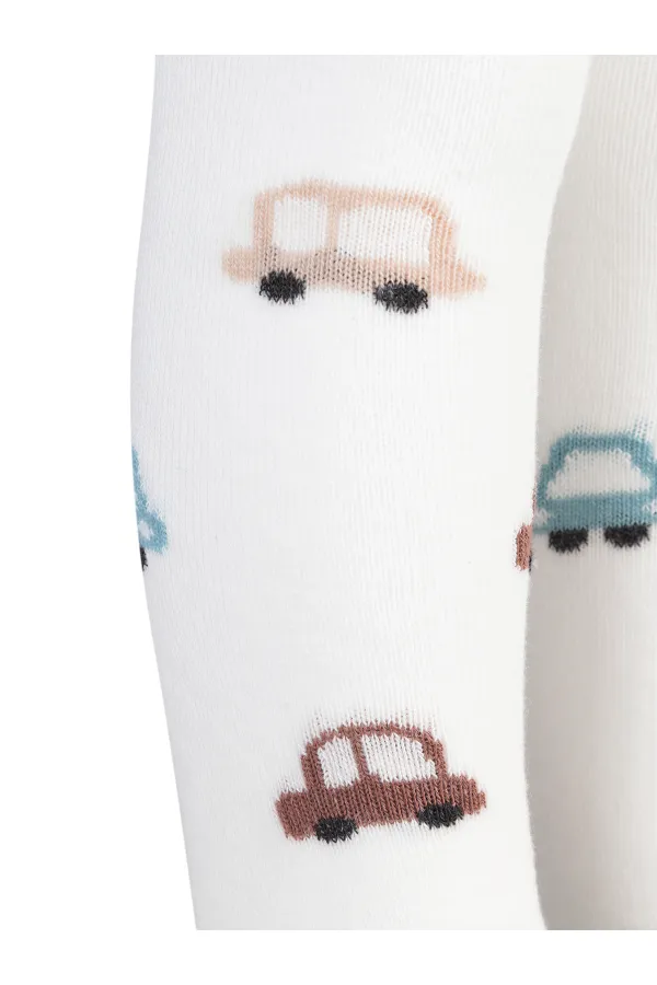 Bebek Külotlu Çorap 0-24 Ay Ekru - Paket