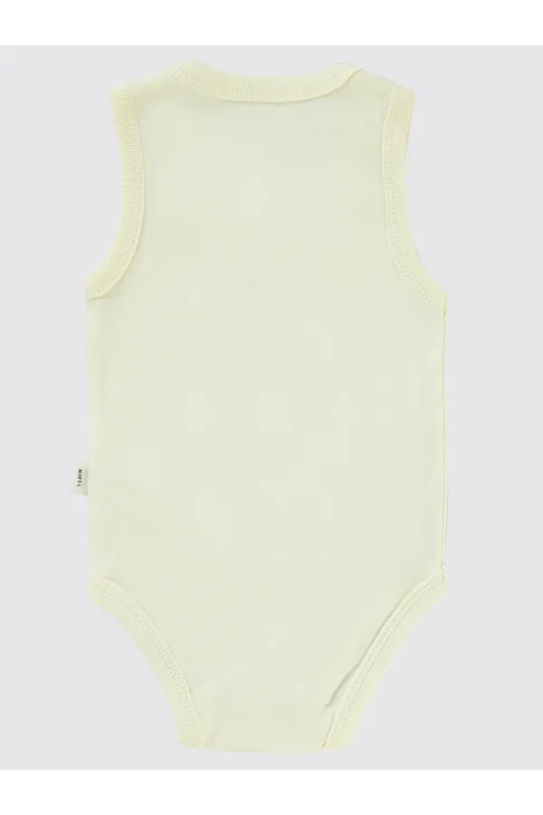 Body bébé à boutons-pression 0-24 mois ivoire - Lot