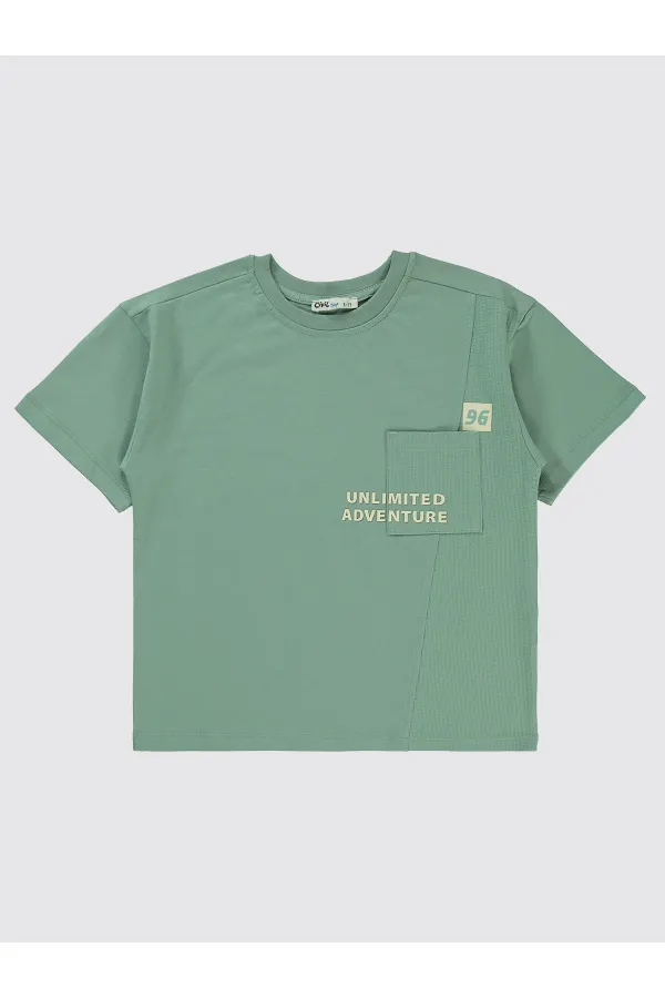 Boys T-Shirt 6-9 Years Old Soft Khaki - Package