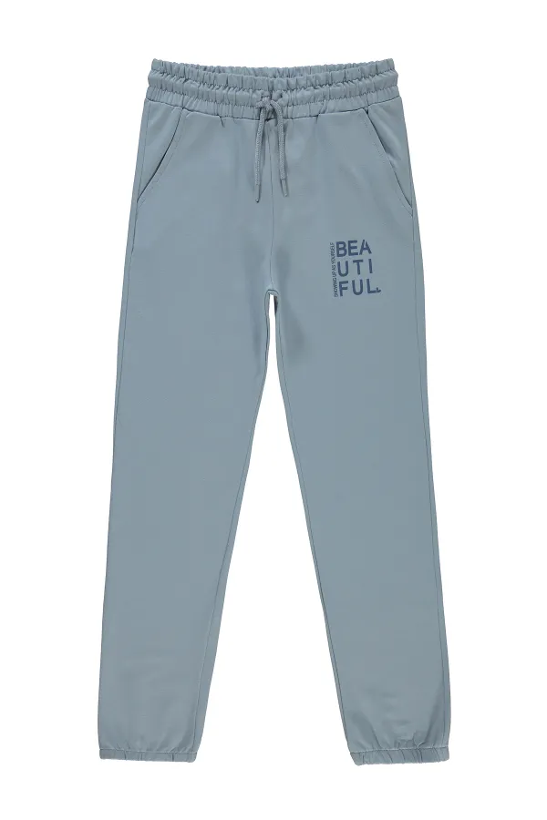 Kız Çocuk Eşofman Altı 10-13 Yaş Mavi - Paket