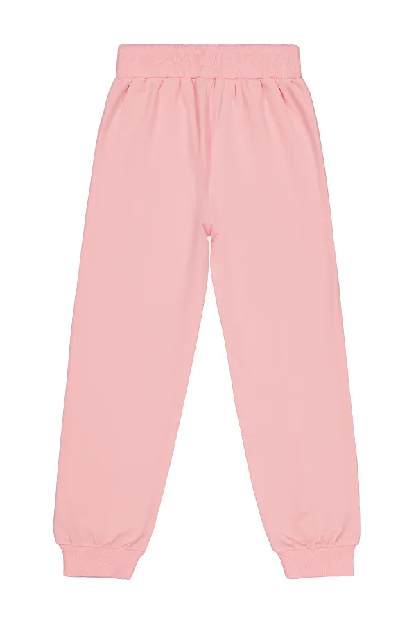 Bas de survêtement rose pour fille (6-9 ans) - Lot