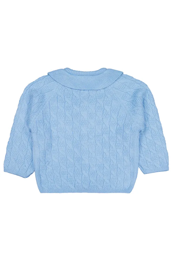 Gilet bleu pour fille (6-9 ans) - Emballage