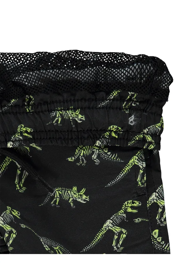 Erkek Çocuk Deniz Şort 2-5 Yaş Siyah - Paket