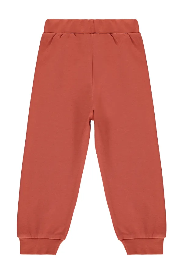 Pantalon de survêtement garçon, KM 2-5 ans, orange foncé - Lot