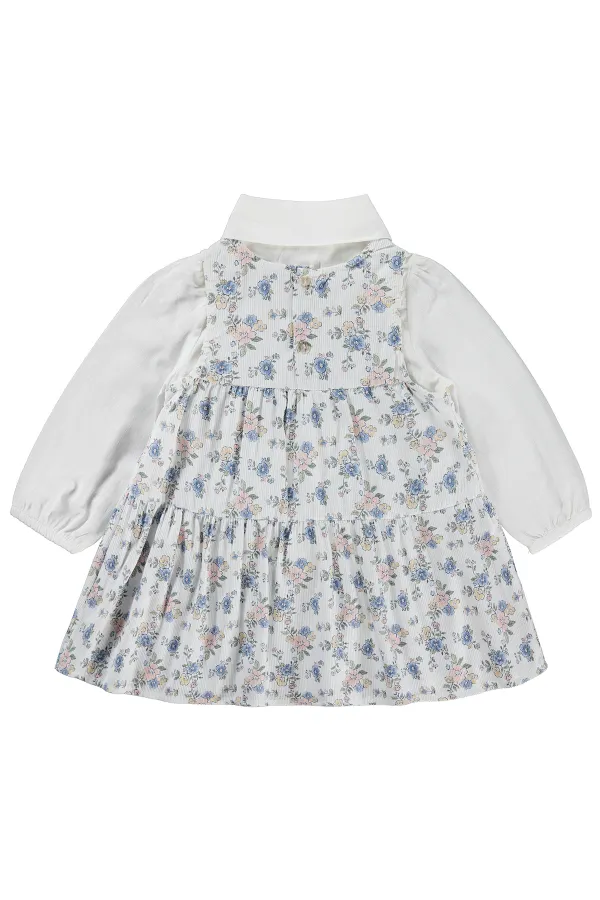 Kız Çocuk Jile ve Elbise 2-5 Yaş Mavi - Paket