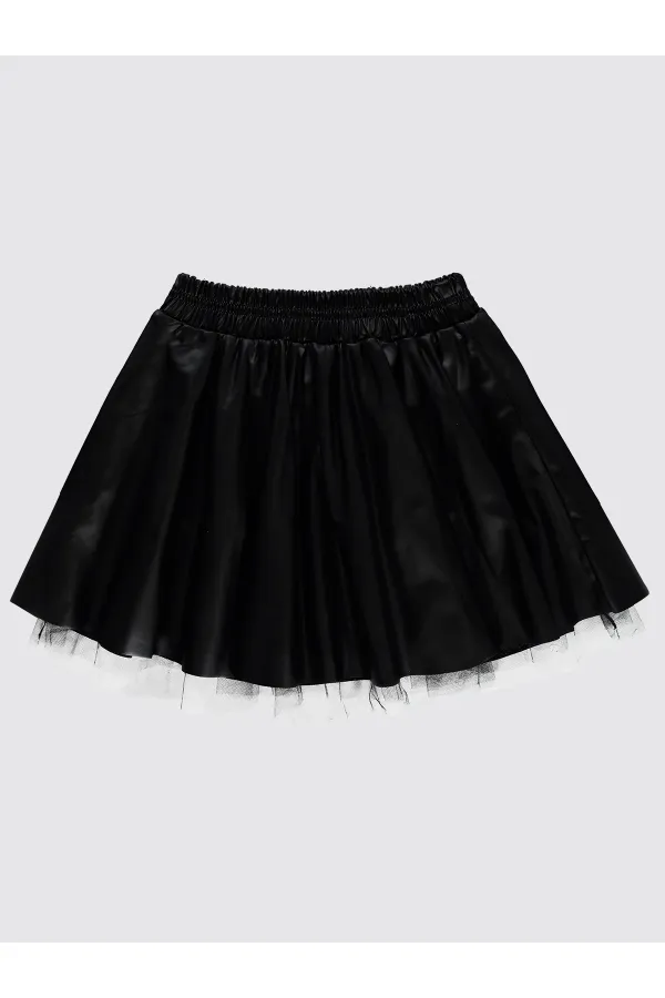 Kız Çocuk Etek 10-13 Yaş Siyah - Paket