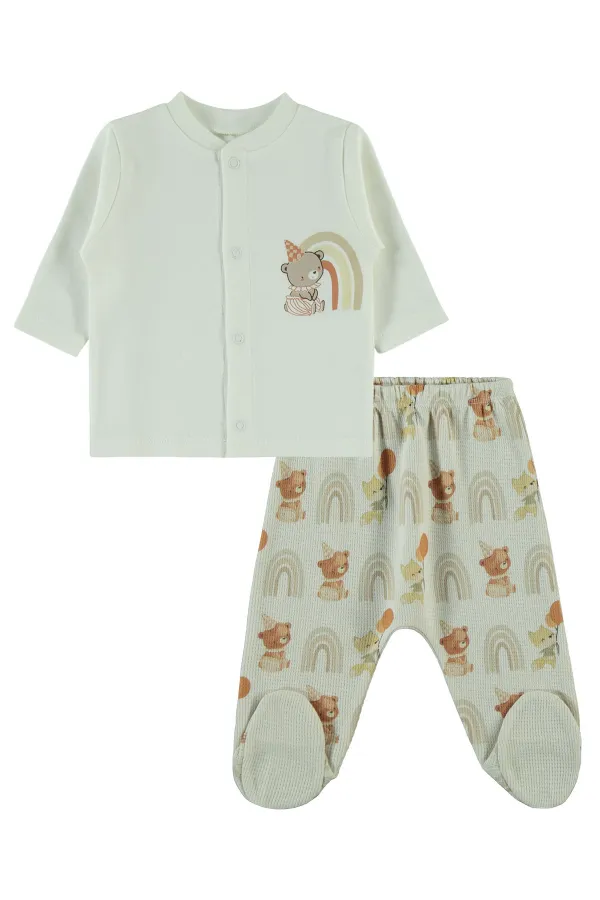 Baby Bodysuit Sets 0-24 Months Beige - Package