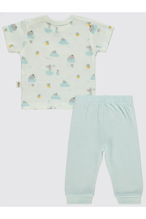 Baby Pajama Set 0-24 Months Blue - Package