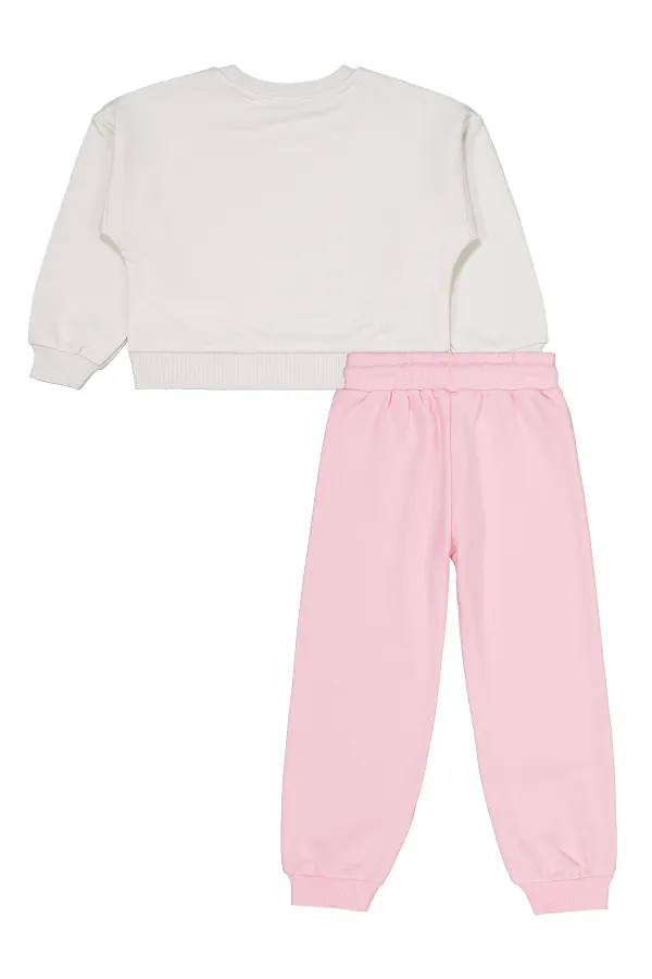 Girls Tracksuit Set 2-5 Years Old Ecru - Package