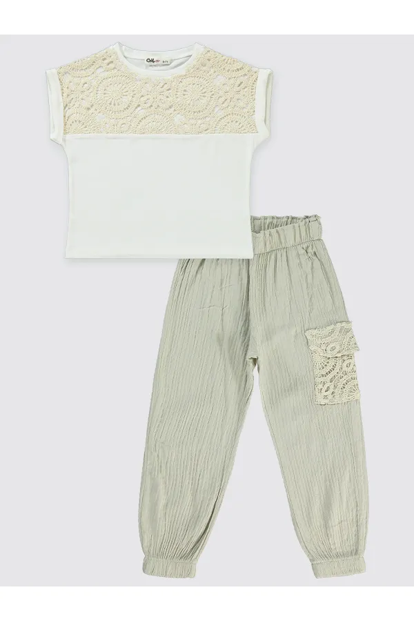 Ensemble gris pour filles de 6 à 9 ans - Emballage