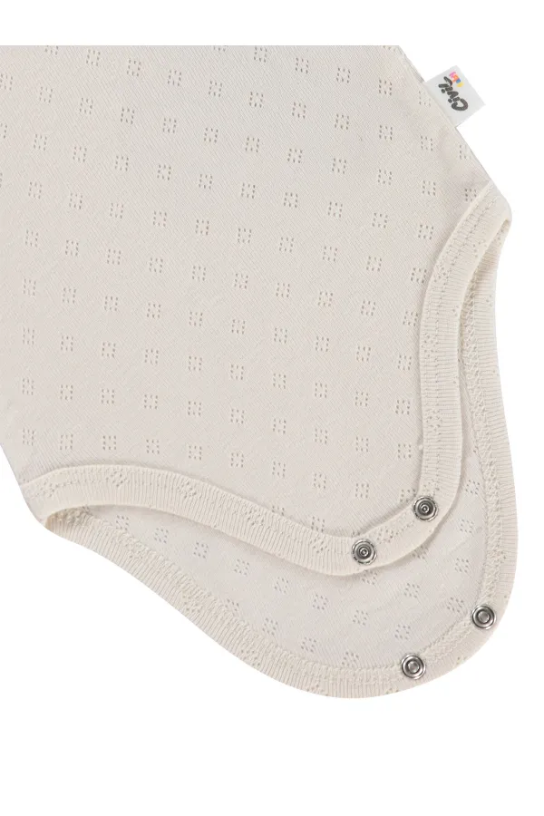 Baby Snap Bodysuit 0-24 Months, Ecru - Package
