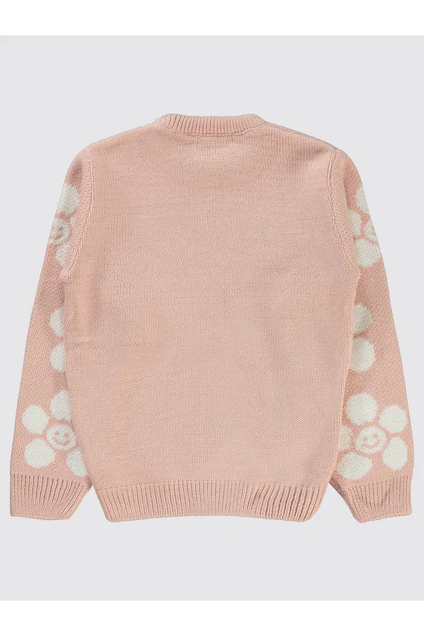 Pull pour fille de 6 à 9 ans, couleur poudre - Emballage