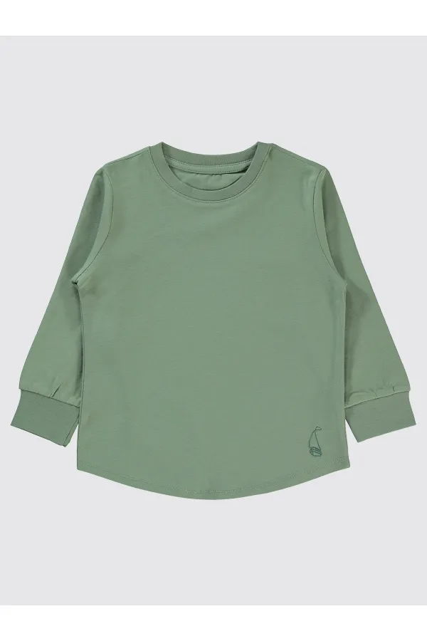 Sweat-shirt garçon 2-5 ans kaki doux - Emballage