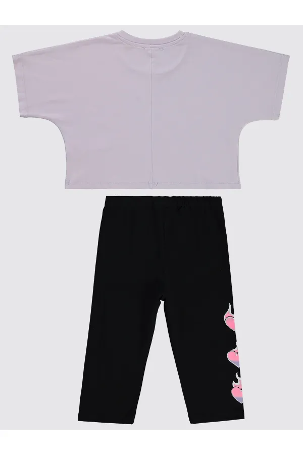 Kız Çocuk Takım 6-9 Yaş Nazik Lavanta - Paket