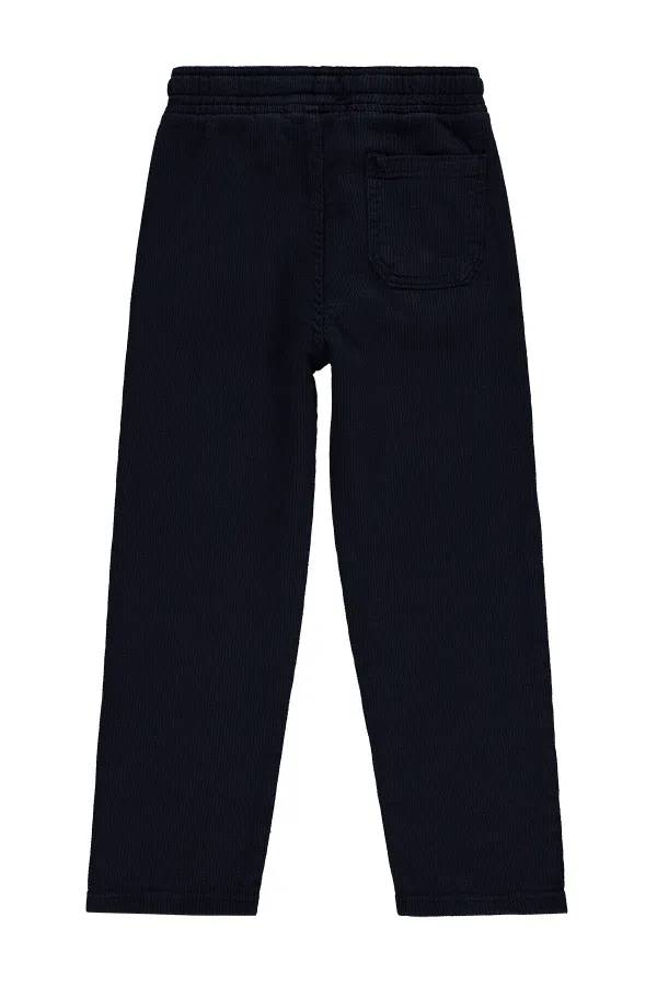 Pantalon garçon, 6-9 ans, bleu marine - Lot
