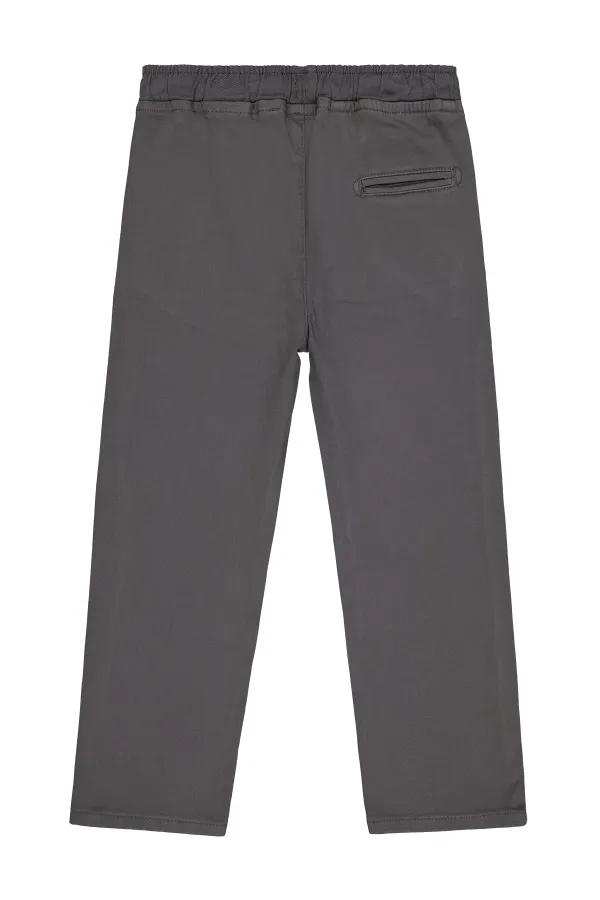 Pantalon garçon 6-9 ans, couleur fumée - Emballage