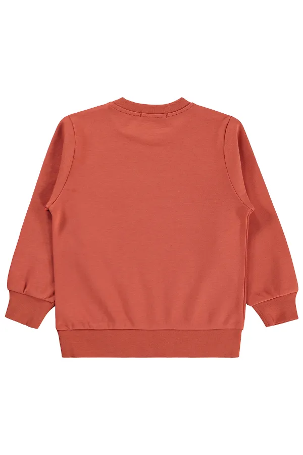 Sweat-shirt garçon Km 2-5 ans Orange foncé - Emballage