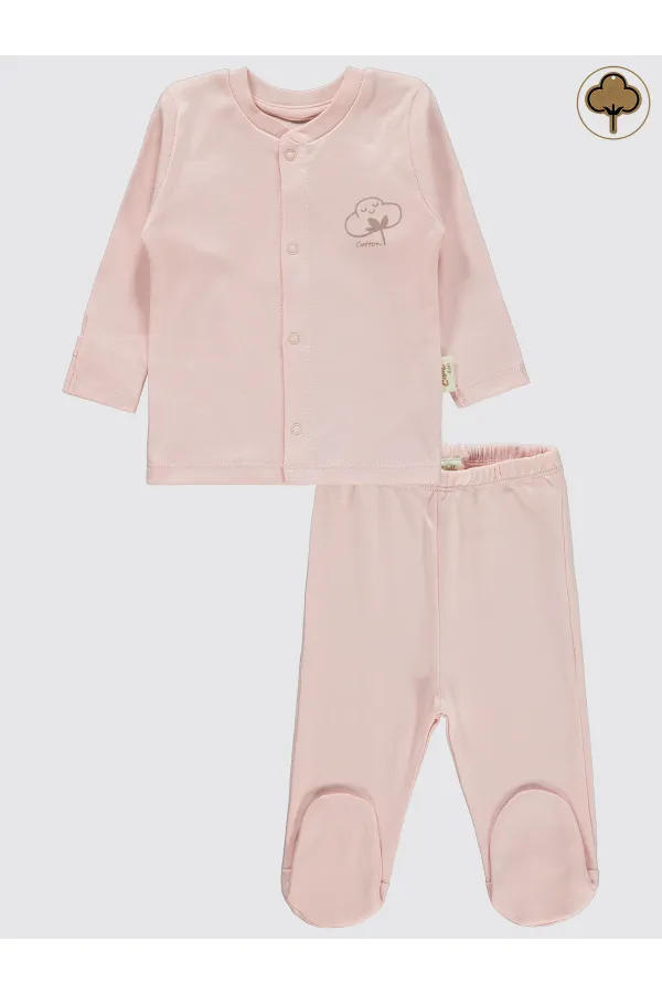 Bebek Pijama Takımı 0-24 Ay Pembe - Paket