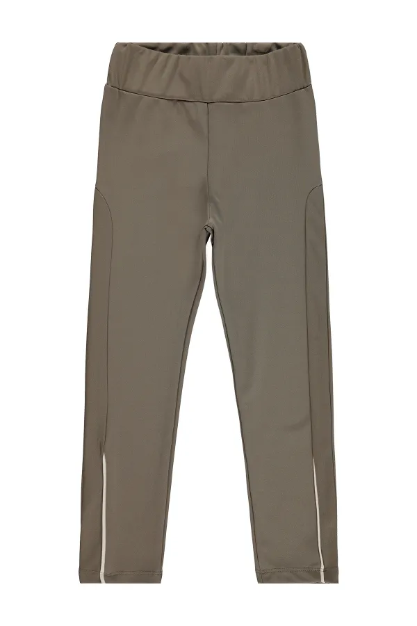 Leggings pour filles, 10-13 ans, marron - Lot