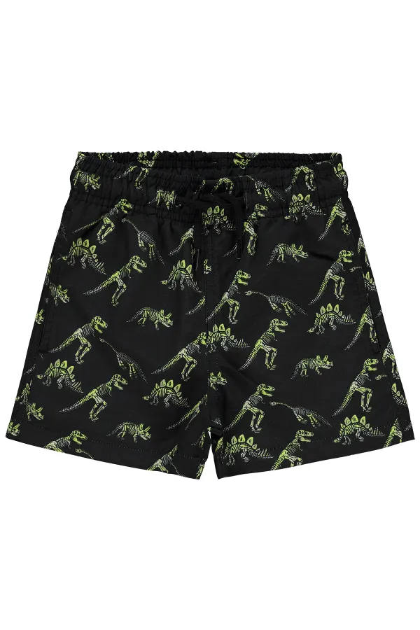 Erkek Çocuk Deniz Şort 2-5 Yaş Siyah - Paket