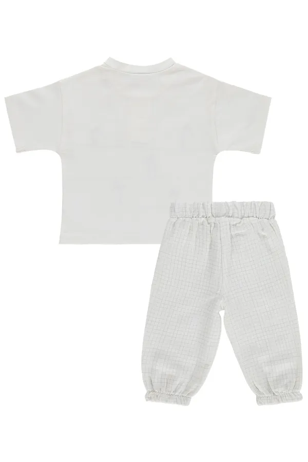 Ensemble bébé 0-24 mois, blanc cassé - Emballage