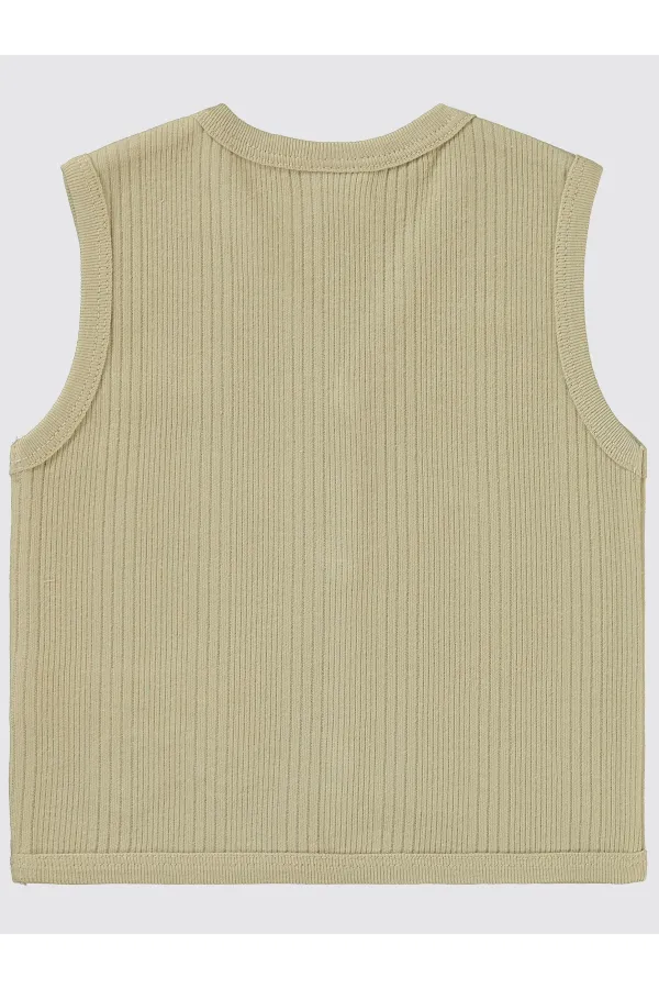 Gilet bébé 0-24 mois Café au lait - Emballage