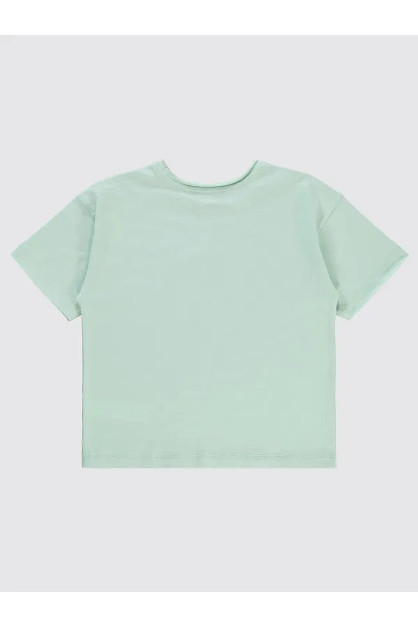 Erkek Çocuk Tişört 10-13 Yaş Su Yeşili - Paket