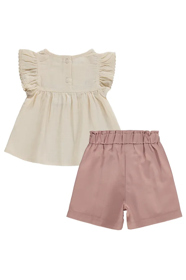 Bebek Takım 0-24 Ay Krem - Paket